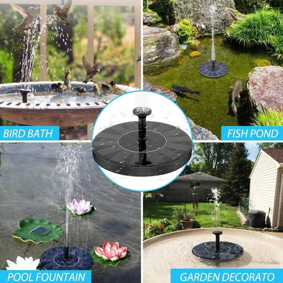Solar Power Floating Water Fountain.